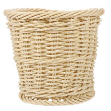 Poubelle Tissée en Rotin, Panier de Rangement, Petit Porte-Stylo Rond, en Osier, à Suspendre, en Polypropylène, pour Ustensiles de Salle de Bain,
