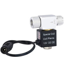 Válvula Solenóide de CO2 para Aquário 12V Controle Automático de Baixa Temperatura À Prova D'Água Regulador de Cabeça Dupla para Aquário UE