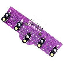 Analoge 5-Trackingsensor 5-Grijsniveau-Zoekmodule Intelligente Auto Zwart Wit Rood Herkenning Optische Patrouillemodule 3,3-5 V