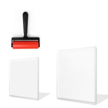 Gel Printing Pad with Brush - Reusable Plate for Monoprinting, Stamping & Texture Art,for Beginners, ( 5x7inch+8x10inch)