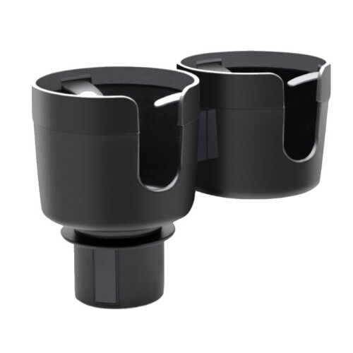 Car Cup Holder Insert Adjustable Base Cup Holder Multifunctional Double Cup Holder Detachable Drinks Holder 2