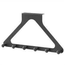 Dreieckiger Türhaken Zur Wandmontage, Stanzfrei, Spurloser Aufhänger für Mäntel, Hüte, Taschen und Mehr, Grau