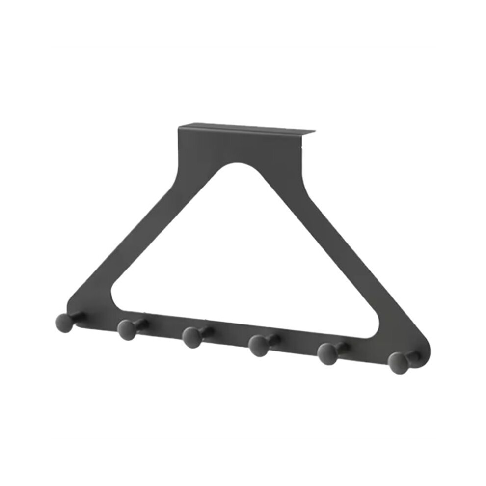 Triangular Door Hook Wall Mounted, Punchfree, Traceless Hanger For Coats, Hats, Bags, And More Grey 6031335240629