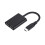 Hubs de Encaixe para Óculos AR 2 em 1 com Carregamento Rápido PD e Duas Interfaces USB para Smartphones e Tablets, Preto 1