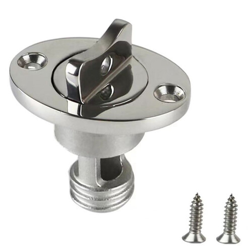 Stainless Steel Garboard Drain Plug Screw Type Transom Bung for Boat Replacement Accessories