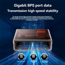 Gigabit-Netzwerk-, 1000 Mbit/S, RJ45-LAN-Hub-Adapter, Internet-Splitter, Automatischer MDI/MDIX-Ethernet- für WLAN-Router