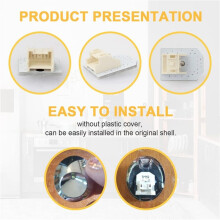 Refrigerator LED Light Bulb 8PC WR55X11132 WR55X25754 Refrigerator LED Light Compatible for Refrigerator LED Light Bulb