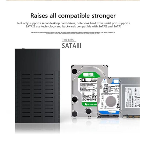 USB 3.0 3,5 Polegadas HDD  Caixa para Leitor de Disco Rígido Externo Caixa para Disco Rígido Adaptador de Alta Velocidade para PC Plugue UE 1