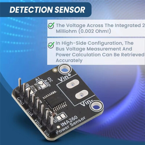 INA260 Detection Sensor Module High/Low Side Voltage Current Power Sensor Module 2