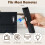 5 Pack Magnetic Remote Control Holder Wall Mount, No Drill Self-Adhesive Silicone Remote Control Organizer for Home 7