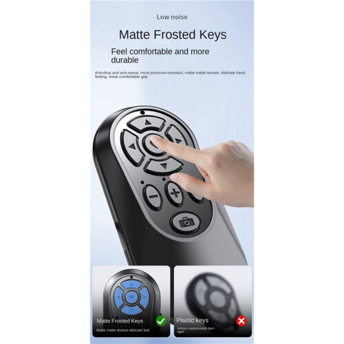 Wireless -Compatible Remote Control Button Controller Self-Timer Camera Stick Shutter Release Phone White 2