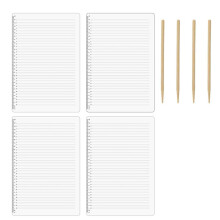 4Pcs Straight Stencils, Stencil Template for Journaling Spacing, Lettering Guide 11 Inch Scale Writing Ruler