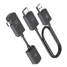 Transmisor USB y Receptor 2.4G/5G para Transmisión de Video y Audio, Ideal para Teléfonos, Portátiles, PC, TV Box y Proyectores.
