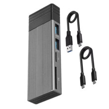 M2 NVME NGFF SSD Enclosure Case 10gbps USB C HUB Type C 3.1 to TF USB2.0 Splitter Dock USB HUB for Desktop Laptop