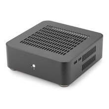 All Aluminum Chassis  HTPC Case  ITX Cases Computer Gaming PC Desktop Case with 8Pin Power Supply PSU Black