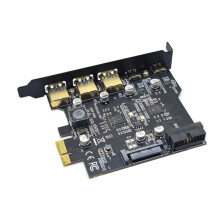 Typ C USB 3.2 Gen1 Karta PCIE Hub USB 3.0 PCI Express Płyta PCI-E PCI E USB 3 Adapter Multiplier