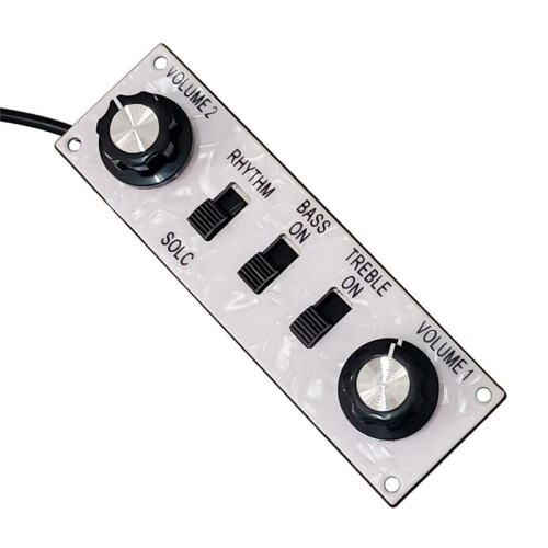 Wired Alloy Control  Plate with Knobs Violin Bass Guitar Replacement Parts 2