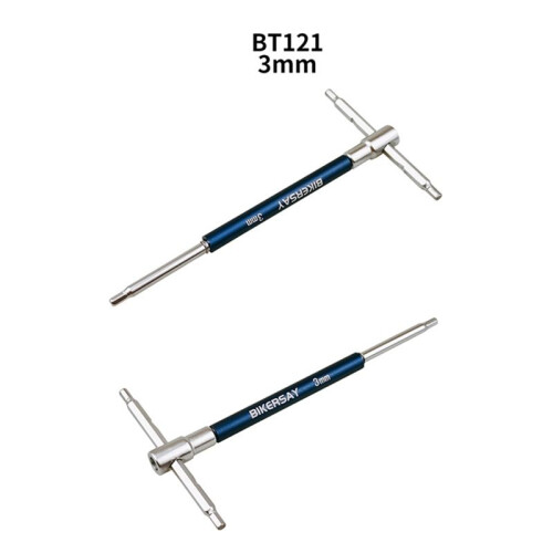 BIKERSAY T-Type Hex Torque Wrench Hand Repair Tools Rotating Hexagonal Sliding Rod Screwdrivers