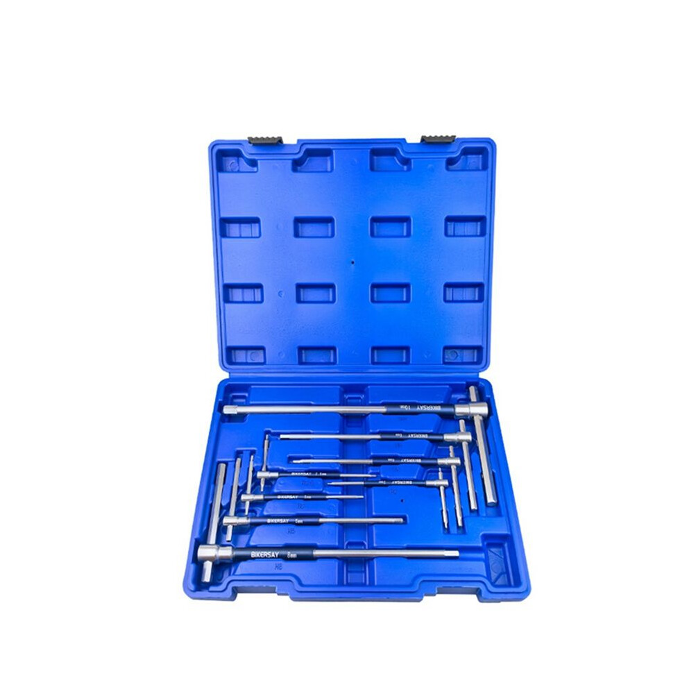 Bikersay T-Type Hex Torque Wrench Hand Repair Tools Rotating Hexagonal Sliding Rod Screwdrivers 6034064182055