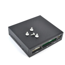 For PC Case Inbuilt Card Reader USB HUB TFlash Memory Card Writer Adapter for 3.5inch HDD Hard Disk Drive