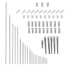 71Pcs Oboe Repair Tool Sets Maintenance Parts Threaded Rod Screws Oboe Replacement Parts Woodwind Accessories