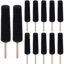 12 Pack Pottery Sponges for Clay, Ceramic Sponge  A Stick Reusable Shaping Trimming Pottery Tools Supplies Black