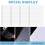 4Pcs Straight  Stencils,  Stencil Template for Journaling Spacing, Lettering Guide 11 Inch Scale Writing Ruler 3