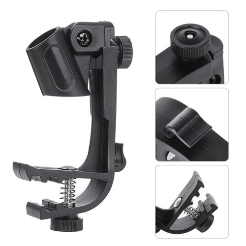 Snare Percussie Clip Zwarte Drum Microfoon Microfoon Rand Klem Houder Drum Accessoires 1