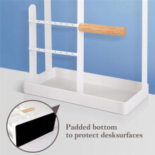 Jewelry Stand Holder Organizer, Necklace Holder with Ring Tray, Necklaces Hanging Small Jewelry Display Storage Tower