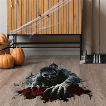 3D Wall Stickers Halloween Floor Sticker 3D Horror Hand Decal Home Decoration for Indoor Outdoor Gathering Bathroom