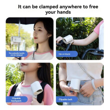 360 Rotation Car Clip Fan with LED Display,Car Clip Fans,Speeds Adjustable, USB Rechargeable,Portable Clip Fan