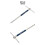BIKERSAY T-Type Hex Torque Wrench Hand Repair Tools Rotating Hexagonal Sliding Rod Screwdrivers 7