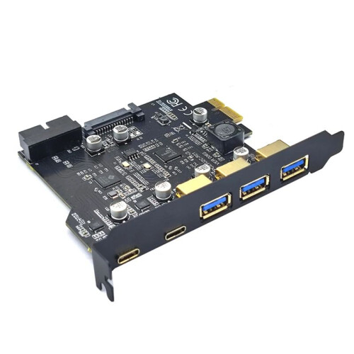 Type C USB 3.2 Gen1 PCIE Card Hub USB 3.0 PCI Express Board PCI-E PCI E USB 3 Adapter Multiplier 1