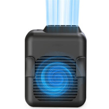 Tragbarer Hüftgürtelventilator, Wiederaufladbarer Halskettenventilator, 23 Stunden Laufzeit, 5100 U/Min, Starker Wind, Freihändig für  Collar