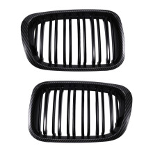 Fits for E46 1998-2001 4D 325i 328i 330i Carbon Fiber Car Front Kidney Grille Grill