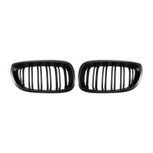Fits for E46 2D LCI 2003-2006 Carbon Fiber Style Car Dual Slats Front Kidney Grille Grill