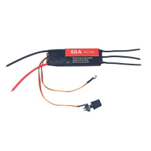 Contrôleur de Vitesse Électrique Sans Balais Bidirectionnel à Démarrage Automatique 2-6S 60A ESC pour Ventilateur DIY