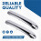 Front Bumper Trim Left and Right Side 51116800143 51116800142 for  Cooper R50 2001-2004 Silver 3