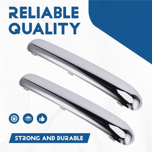 Front Bumper Trim Left and Right Side 51116800143 51116800142 for  Cooper R50 2001-2004 Silver 2