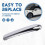 Front Bumper Trim Left and Right Side 51116800143 51116800142 for  Cooper R50 2001-2004 Silver 5