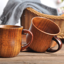 4 Pack Wooden Drinkware Water Cup 200ML Natural Solid Wood Coffee Cup Suitable for Drinking Tea Milk Coffee Other Drinks