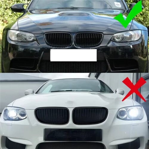 For  3 Series E92 E93 Coupe M3 2008-2010 2x Car ABS Grille Front Kidney Grill Single  Style 2