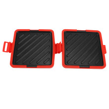 Roter Mikrowellen-Toastie-Maker 511 g, Silikonbänder