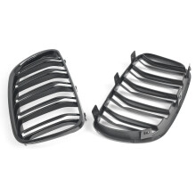 For X3 E83 2007-2010 Car Grille Front Bumper Kidney Grill Gloss Black Racing Grill 51113420087 51113420088