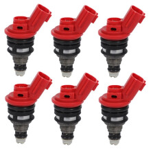 6 X FUEL INJECTORS 16600-10Y00 FJ285 for 300ZX JECS 3.0L J30 Q45