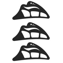 3pcs Eyeshadow Stencil 5 in 1 Silicone Eyeshadow Tool Reusable Eye Makeup Aid Stencils Eye Makeup Aid