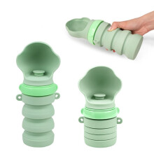 Portable Foldable Silicone Pet Water Cup, Leakproof Pet Drinking Dispenser, for Outdoor Walking and Traveling with Dogs