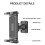 Suporte de Braço Longo Flexível 360  para Tablet de 4 A 15 Polegadas para , Suporte Universal de Parede para Escritório Doméstico 3