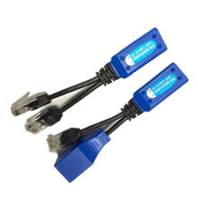 Kit de Cabos PoE com 1 Par de Conectores e Divisores RJ45 para Alimentação Passiva.
