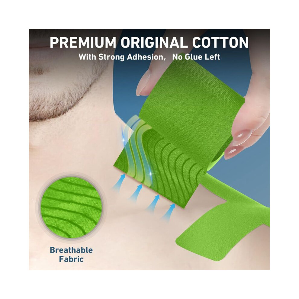 12Pcs Kinesiology Athletic Tape Shoulder Pain Relief Pre Cut Sports Waterproof Breathable Muscle Sports Saudism